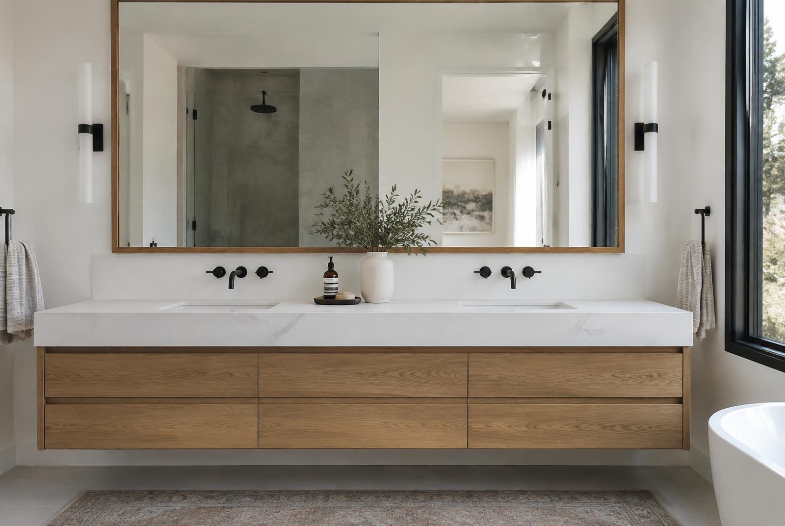 Design concept: contemporary bathroom vanity